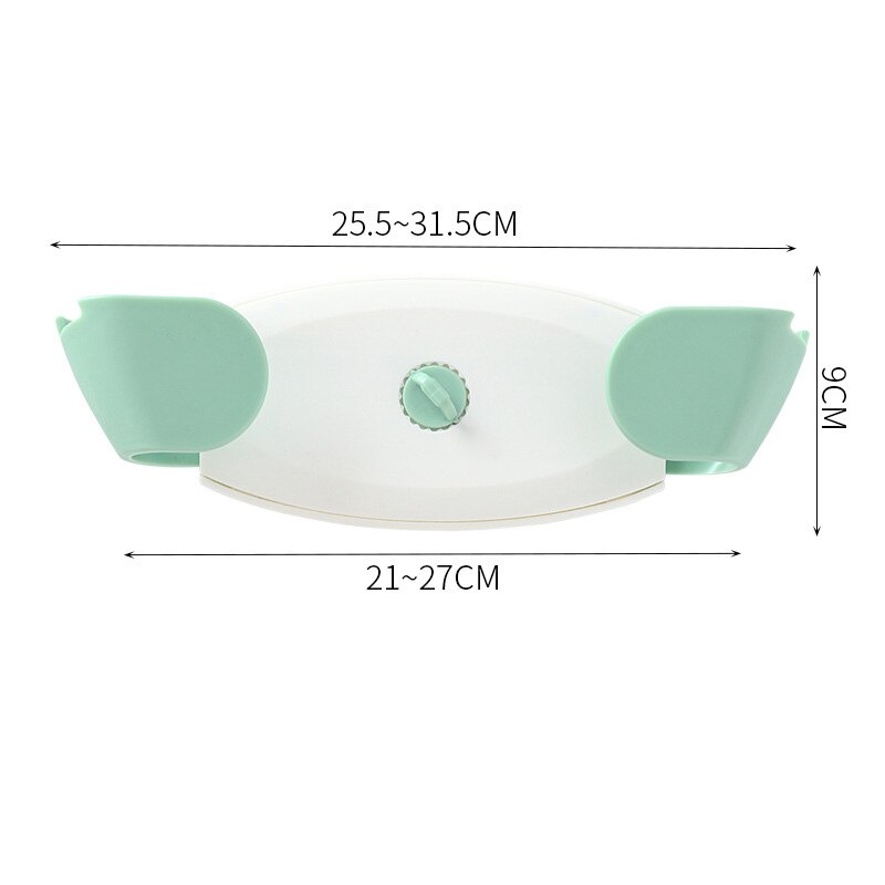 Pot réglable porte-couvercle mural support suspendu pour Pan Pot couvercle support cuisine organisateur en plastique cuisine support de rangement: green