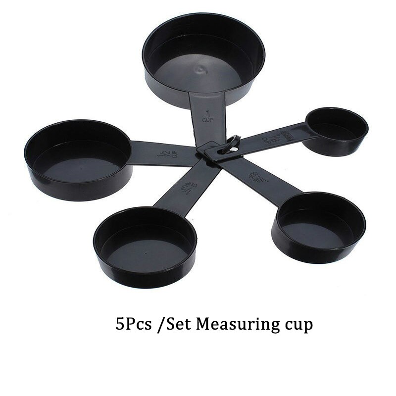 5/10 piezas de medir de cocina cucharas cucharadita de azúcar café cuchara pastel harina tazas de medir de cocina herramientas ZXH: 5pcs Cup