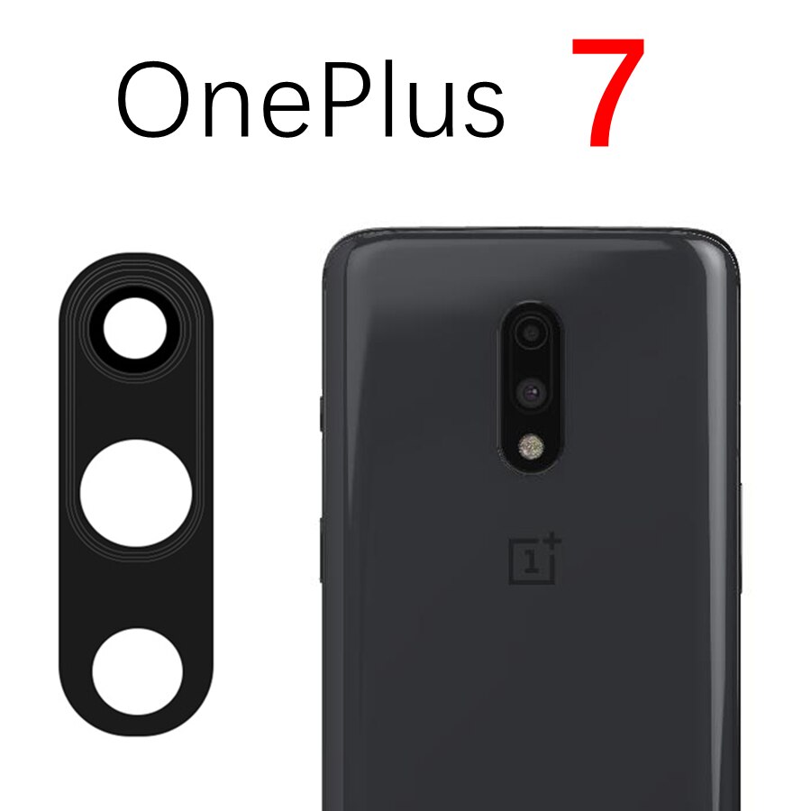 Hinten Zurück Kamera Glas Objektiv Für OnePlus 3 5 5T 6 6T 7 7T 8 8T 9 Pro Nord N100 Kamera Glas Abdeckung Ersatz Mit Klebeband: OnePlus 7