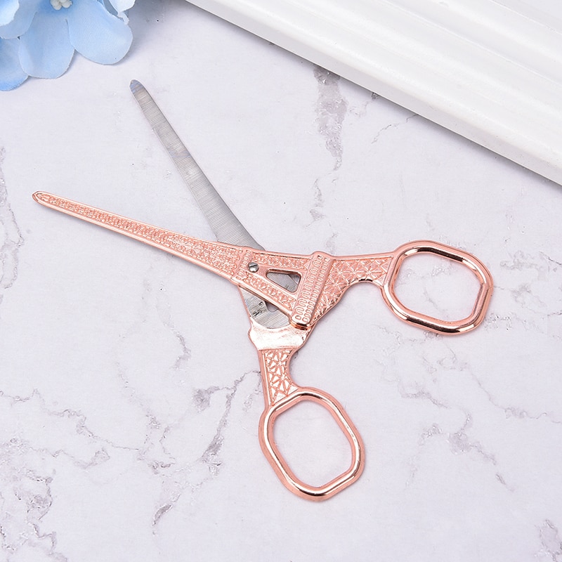 1Pc acier inoxydable européen Vintage tour Eiffel ciseaux à coudre ciseaux outils de bricolage pour la couture et couture
