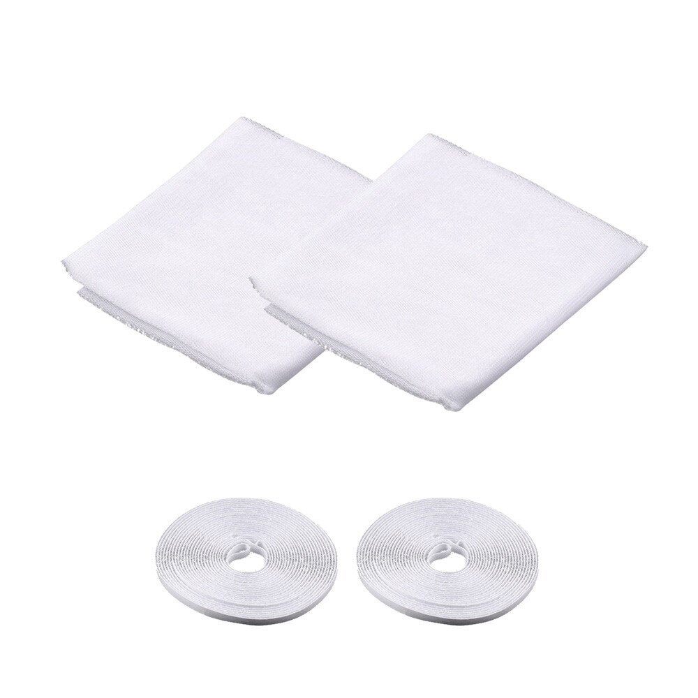 Summer Mesh Net DIY Self-Adhesive Indoor Insect Fly Screen Curtain Mesh Bug Mosquito Netting Door Window Mosquito Net: 2PCS