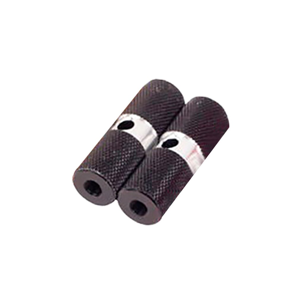 2 uds de aleación de aluminio de ciclismo bicicleta pedales bicicleta eje de pedales pie resto clavijas Anti-deslizamiento trasero pies pedales para BMX de montaña en STOCK: Black