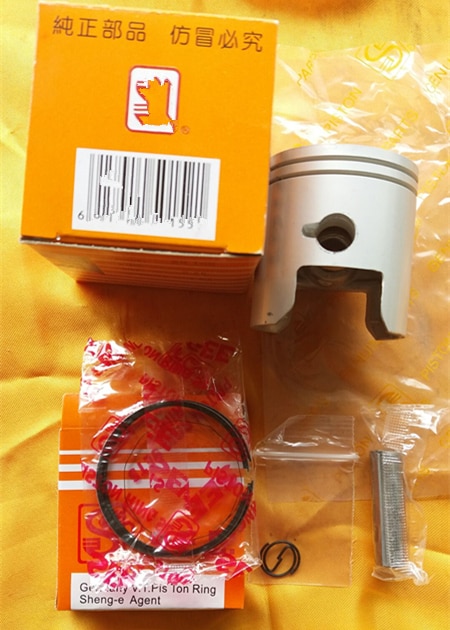 Mallille suzuki  ag100 100cc v100 ag 100 moottoripyörän vakioaukon koko 52.5mm -nastainen 12mm moottoripyörän moottorin osien männänrengassarja