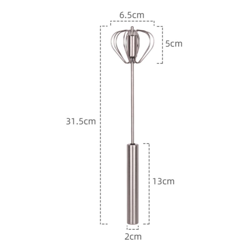 utensilios de herramientas y gadgets cocina accesorios cocina cocina accesorio Mezclador semiautomático giratorio de presión manual de acero inoxidable, herramienta de cocina manual para mezclar café y leche, a la: M