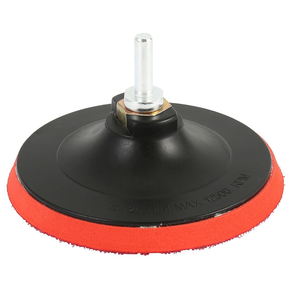 10 Pcs 125mm Sandpaper Round Shape Sanding Discs Hook Loop With Backing Pad Drill Adaptor For Polishing Cleaning Tools