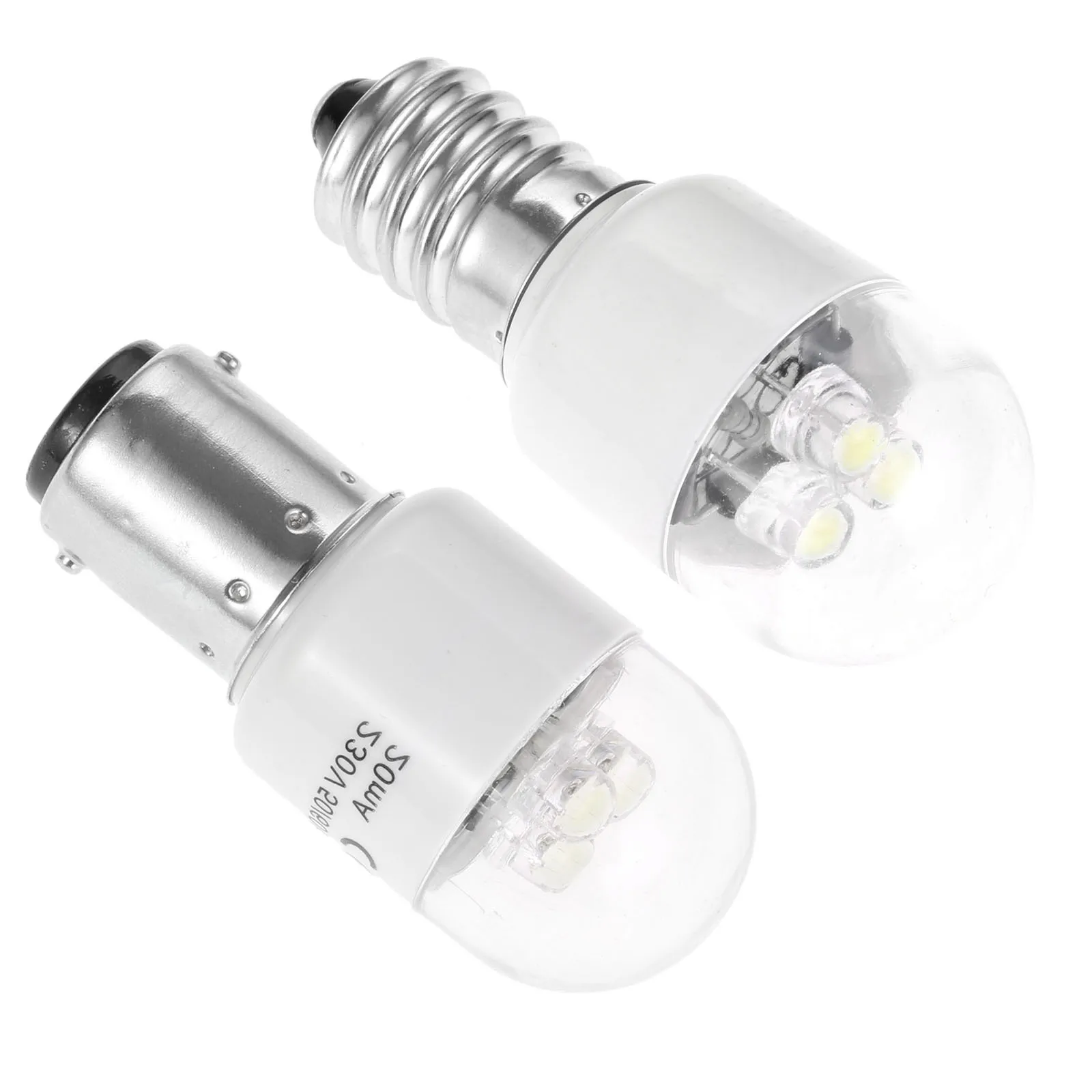 Ampoule LED pour Machine à coudre, BA15D/E14, AC 190-250V 0.5W, 1 pièce, pour Singer, Brother, Butterfly, Juki Pfaff