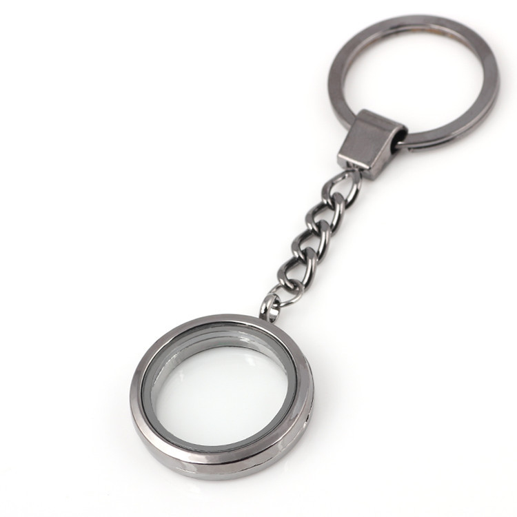 10Stck 30mm Runde Speicher Foto Relicario Schwimm Medaillon Anhänger Keychain Wohnzimmer Medaillon llavero Schlüsselring Schmuck Machen: Lila