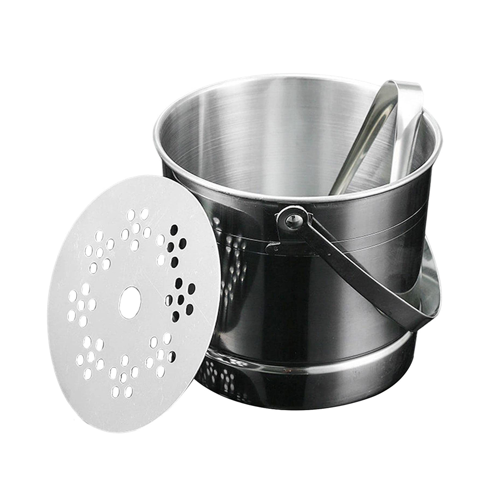 20L roestvrij stalen emmer wateremmer 29cm hoogte emmer met deksel voor keuken