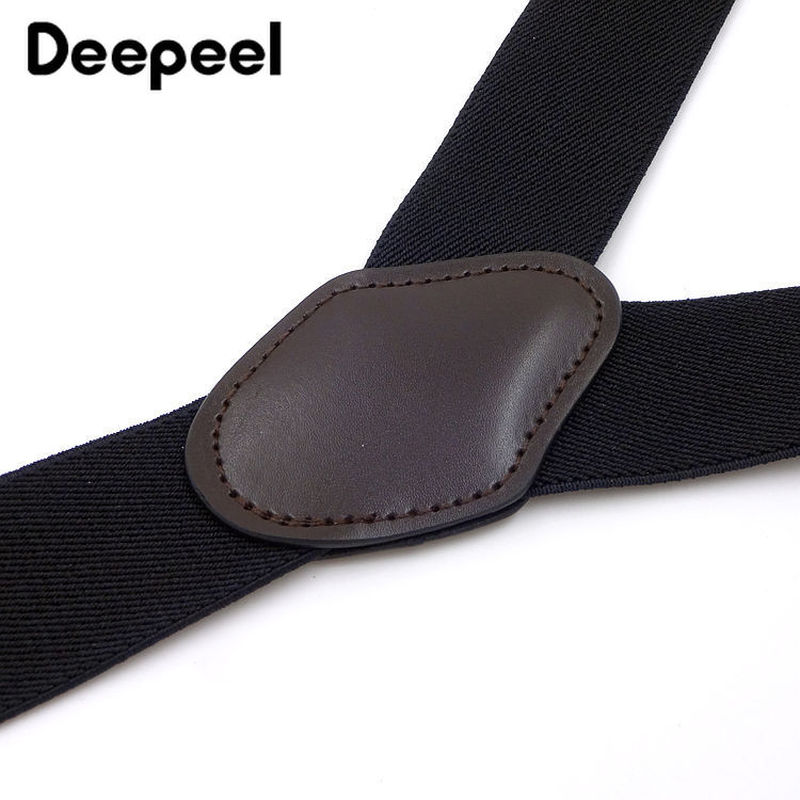 Deepeel 1pc 3.5*120cm Men Suspenders Metal Hang Buckle Male Jockstrap 4 Hooks Suit Decoration Wild Clothing Accessories SP007
