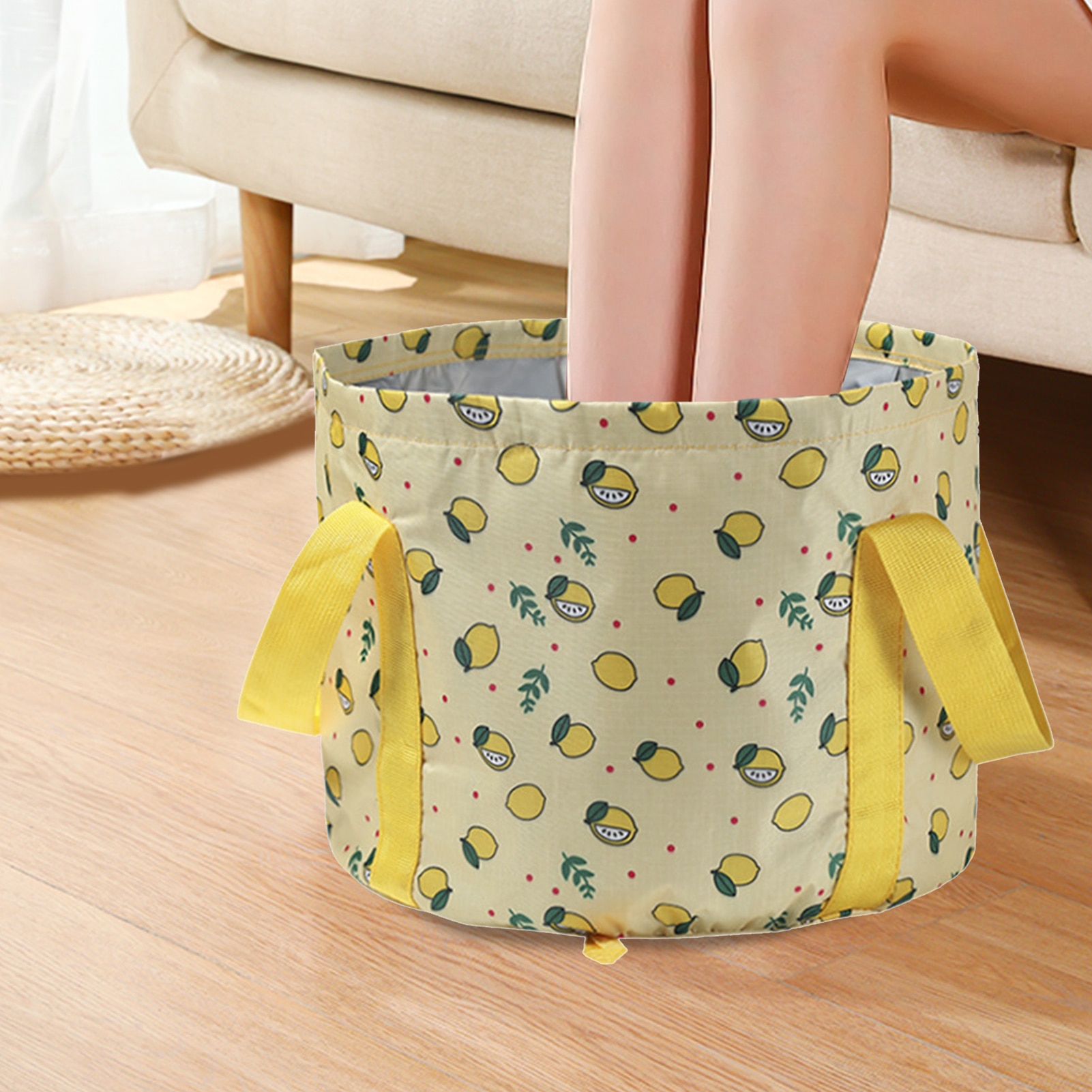 Foldable Basin Travel Camping Washbasin Bucket Fishing Folding Basin Foot Bath Sink Washing Basket Spa Foot Bath Bucket