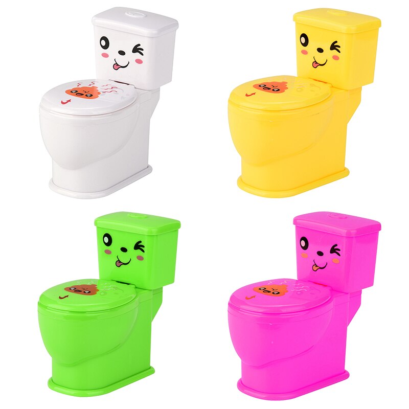 FBIL-Mini broma Squirt Agua pulverizada inodoro complicado asiento del inodoro divertidos bromas juguetes antiestrés juguete de broma para niños divertido Pla