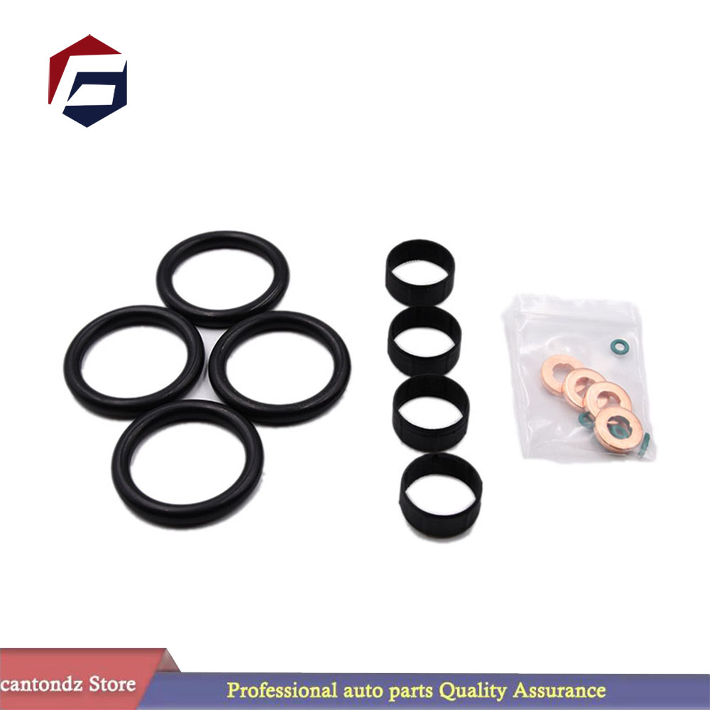 Bil 16 stk bilpakning til Ford fiesta 1.4 tdci duratorq drivstoffinjektor tetning + vaskemaskin + oring sett 1204698