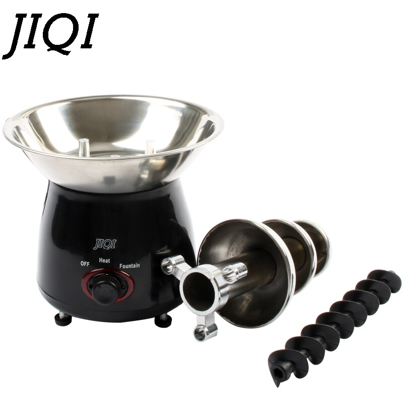 JIQI Mini Triple fuente de Chocolate Fondue evento boda niños cumpleaños casa Navidad cascada máquina