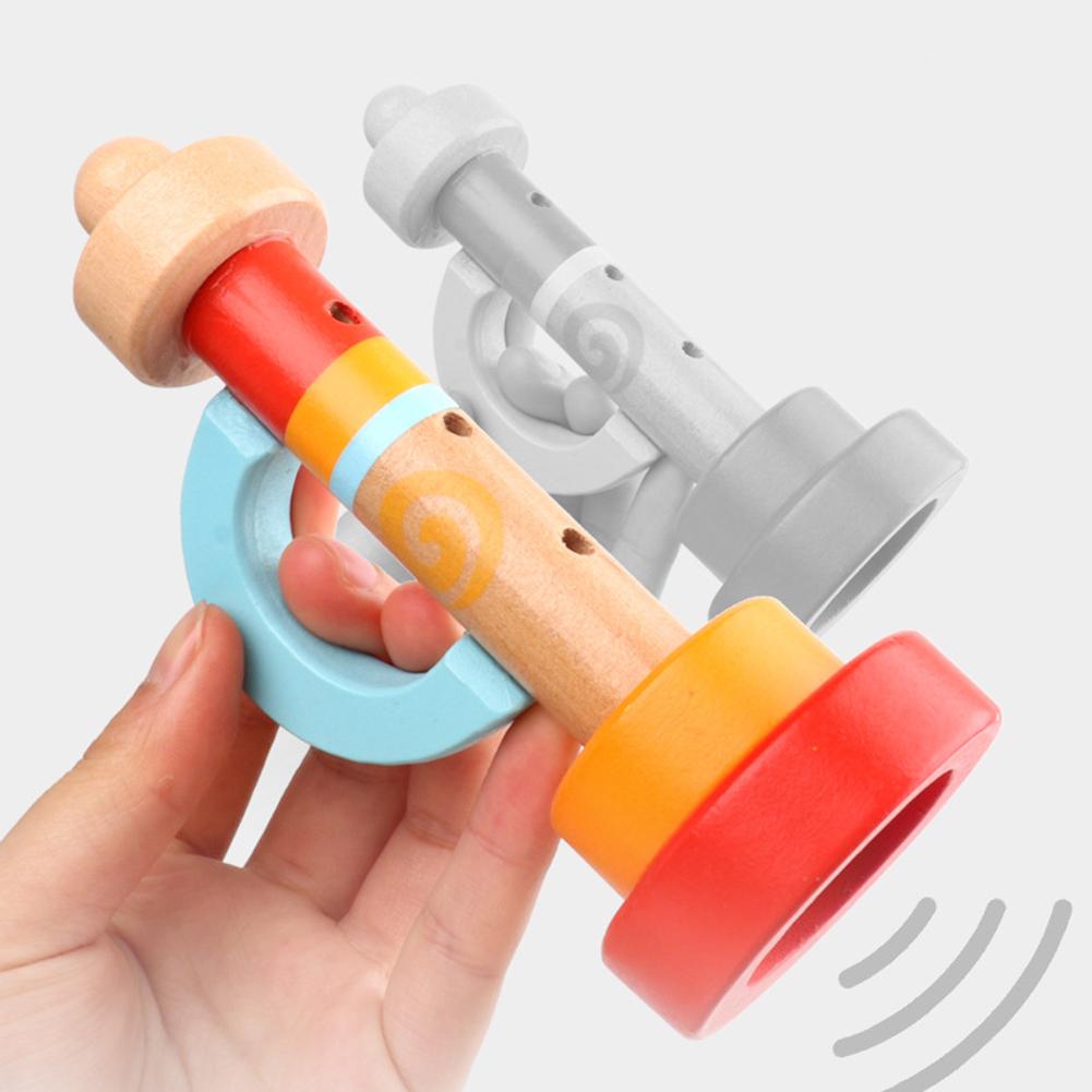 Houten Fluitje Trompet Draagbare Muziekinstrument Baby Vroege Educatief Speelgoed