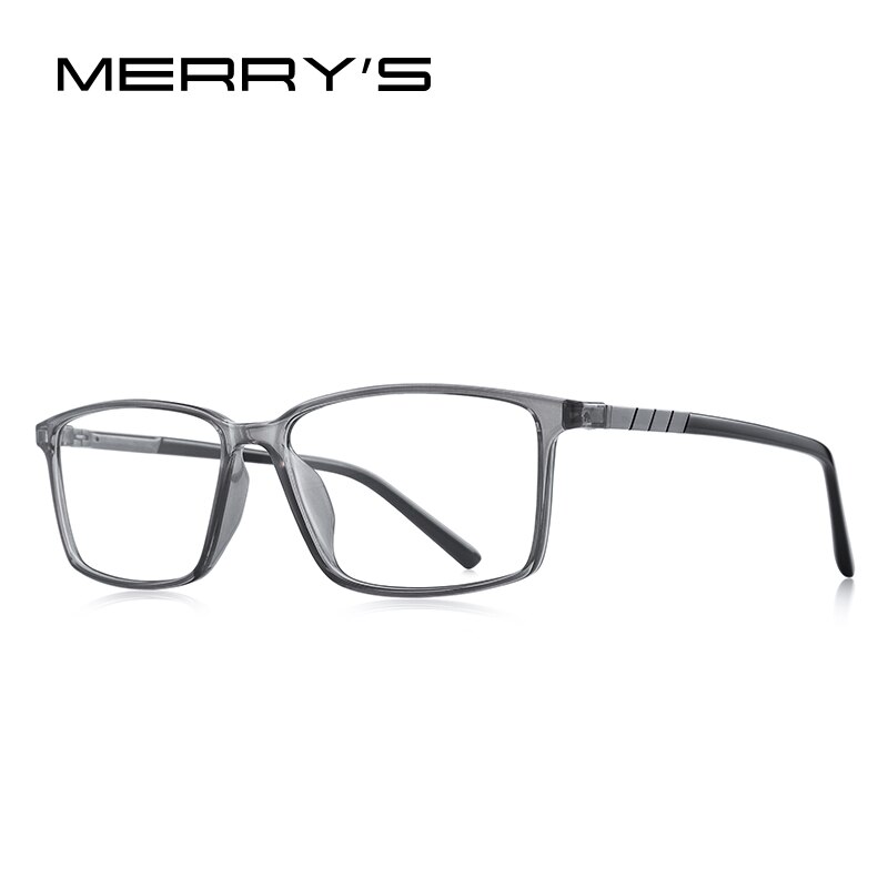 MERRYS Men Square Frame Eyeglasses Myopia Prescription Optical Eyewear Acetate Frame S2205