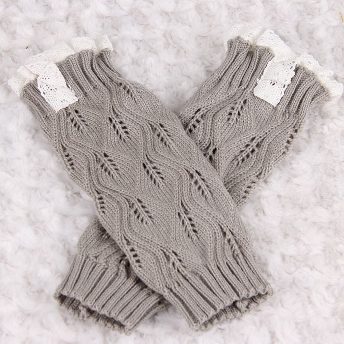 8 colours stijlen Kinderen breien opengewerkte Sok kant Beenwarmers met laarzen meisje winnaar Been Warmmer uit 7-12years: 5