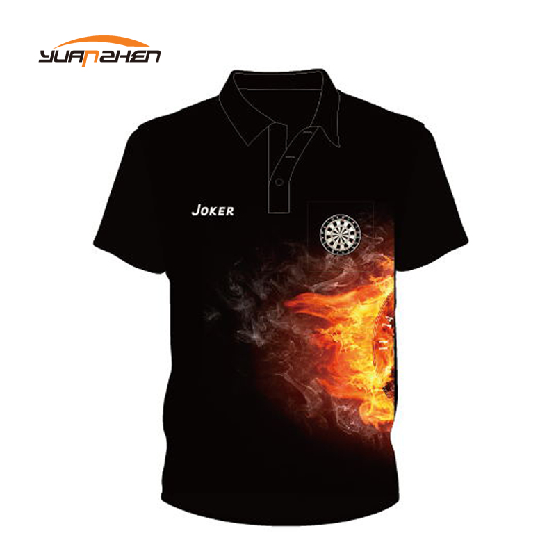 Uw Eigen Quick Dry Polyester Afdrukken Darts Shirt