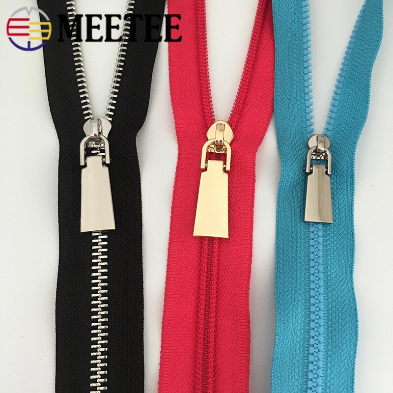 Tiradores de cremallera de Metal, kit de reparación de cabeza, tirador de cremallera, accesorios de costura DIY, 3 #5 #, 10 Uds.