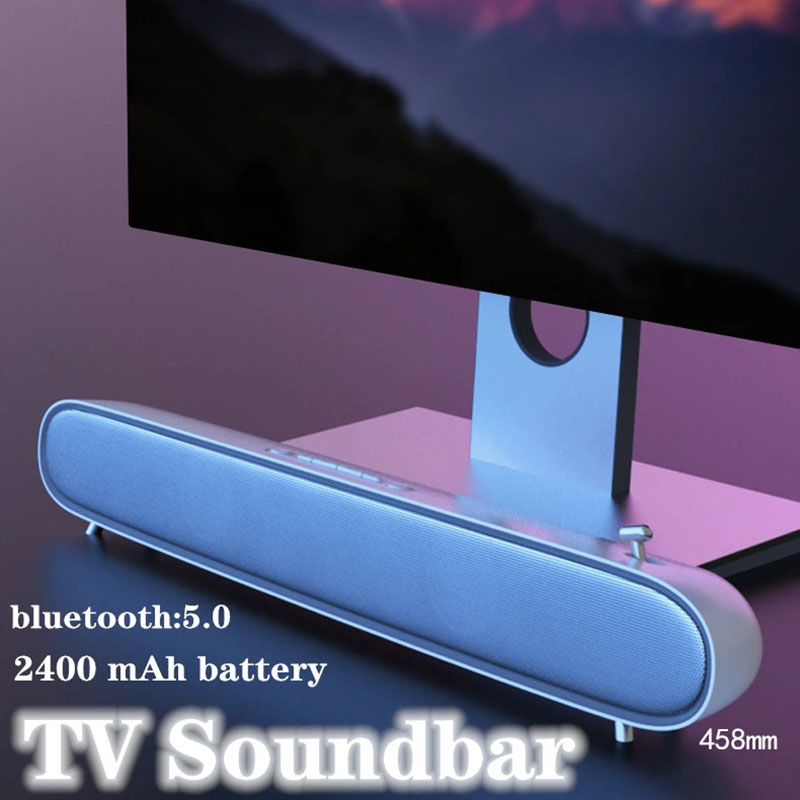Home Theater Soundbar Voor Tv Computer Fun Schakelaar Draadloze Bluetooth Speaker Surround Stereo Subwoofer Sound Box Aux Tf Boombox