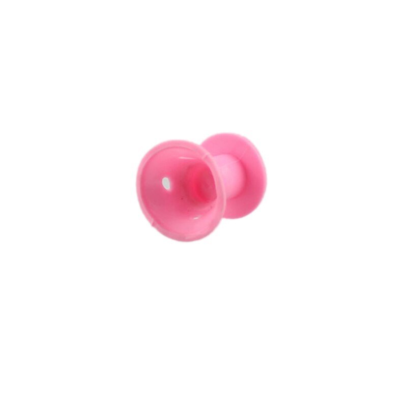 ¡Oferta! 10 Uds. De rulos de silicona rosa para el pelo, rulos de goma suave DIY para rizar el pelo