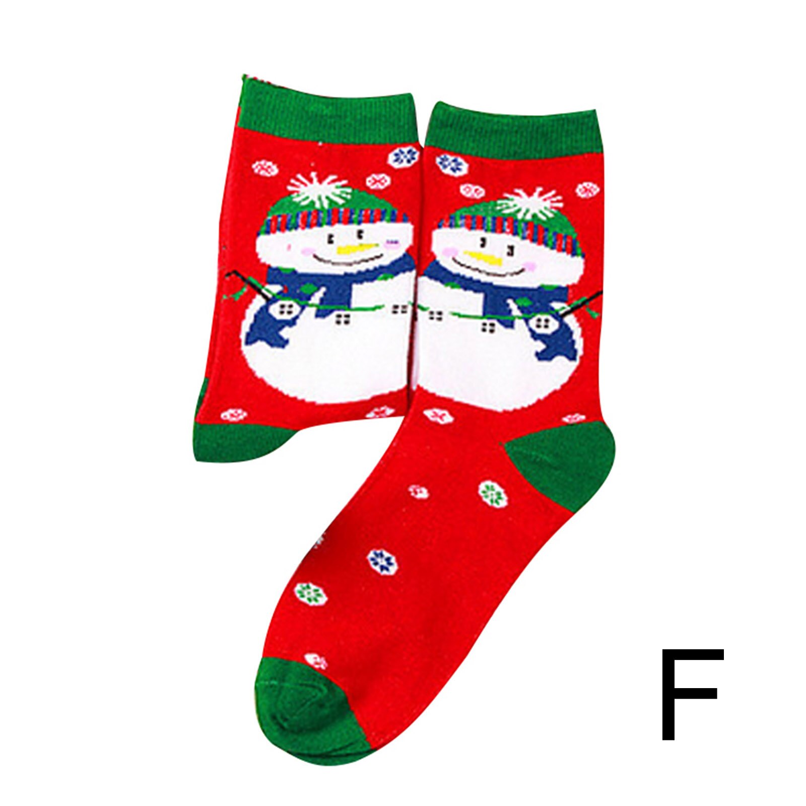 Christmas Pattern Printing Socks Winter Warm Cotton Middle Tube Socks Unisex YS-BUY: f