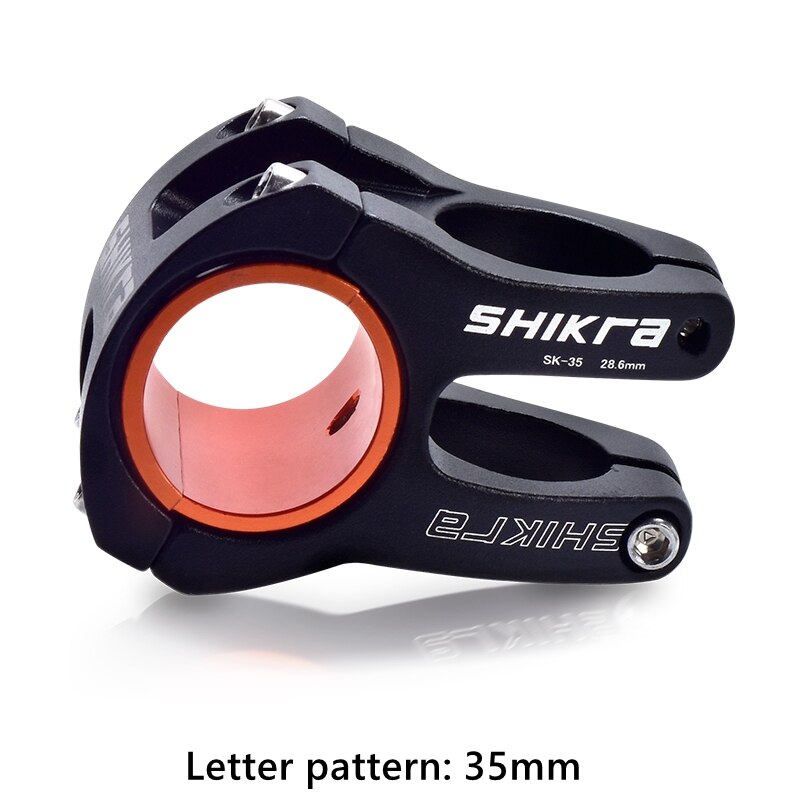 Mtb 35/50Mm Stuurpen Cnc 35Mm 31.8Mm Stuur Ultralight Holle Aluminium Legering Fiets Stuurpen 28.6Mm Stuurbuis Mountainbike: Black 35mm