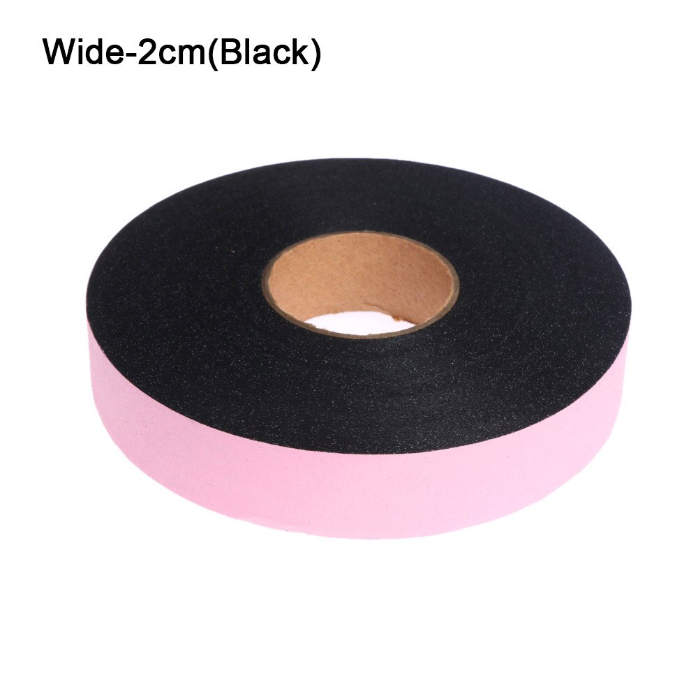 100Meter Wonder Web Ijzer Op Enkele Kleefband Stof Roll Kleding Naaien Turn Up Zoom Non-woven stof Liner: black 2cm