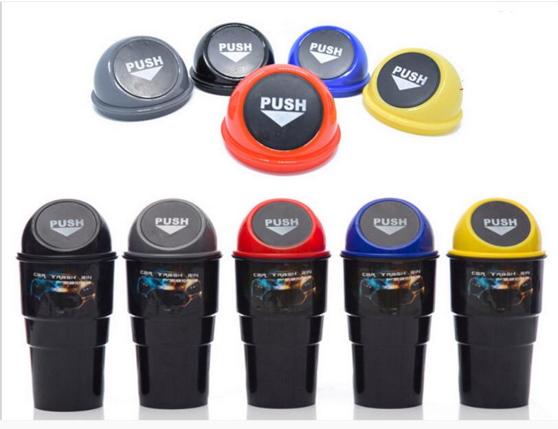 Mini Auto Car Trash Rubbish Can Garbage Dust Case Holder Car Trash Bin