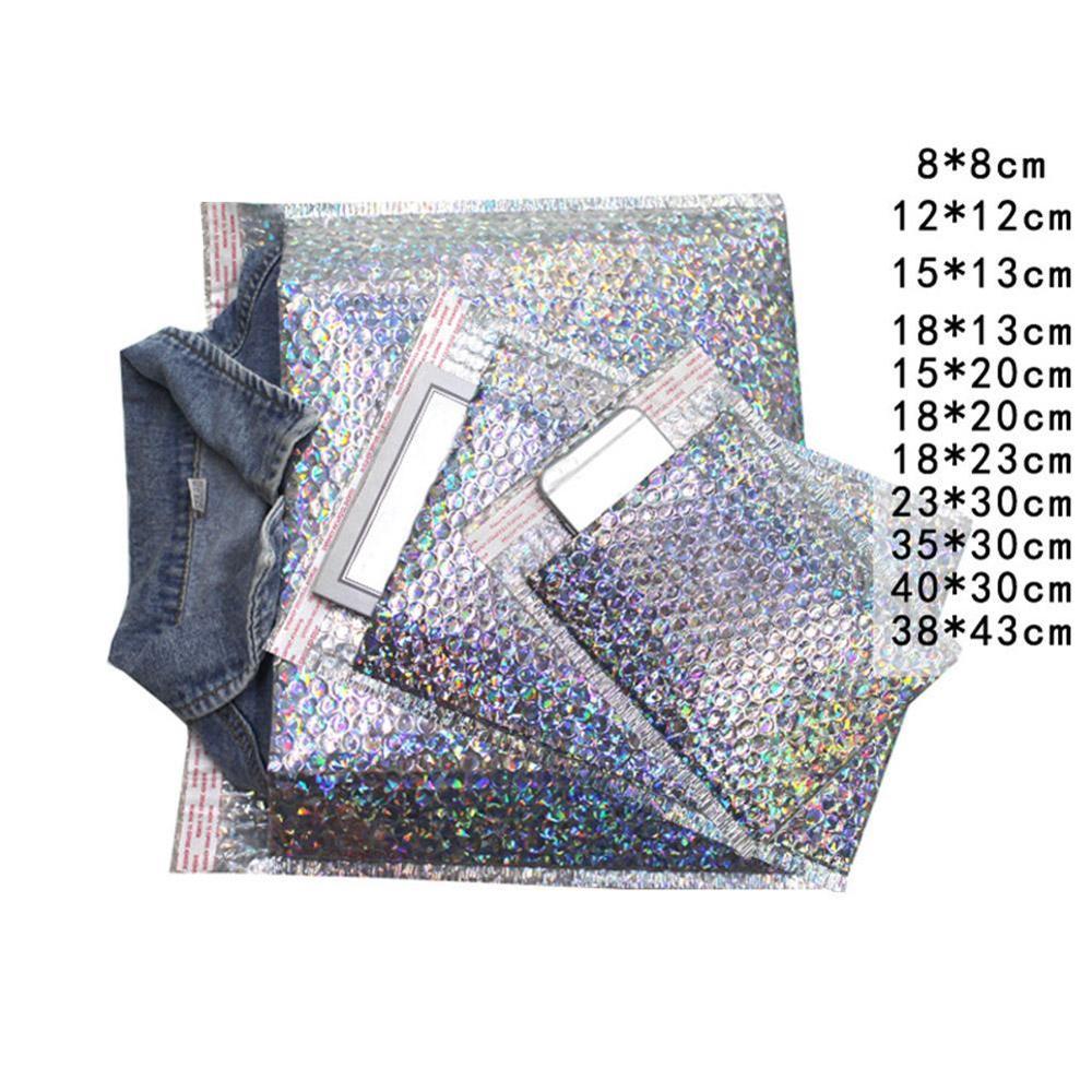 Bubble bag Silver Envelope Foam Foil Bag Packaging Waterproof Envelopes Mailer Anti-Vibration Bag Mailing U9U4