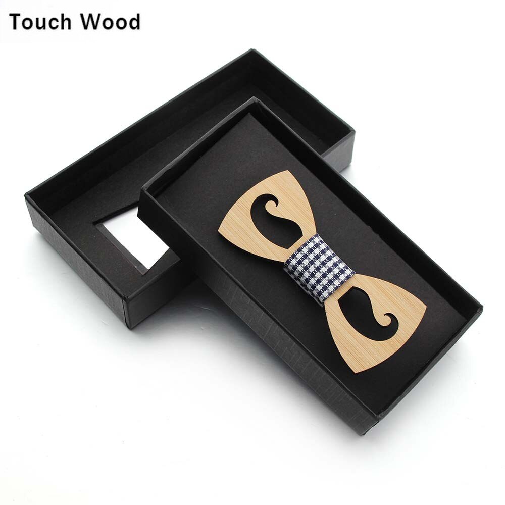 ¡Oferta! Pajarita de bambú Natural de bambú respetuosa con el medio ambiente pajarita de madera de para padres e hijos bigote hueco