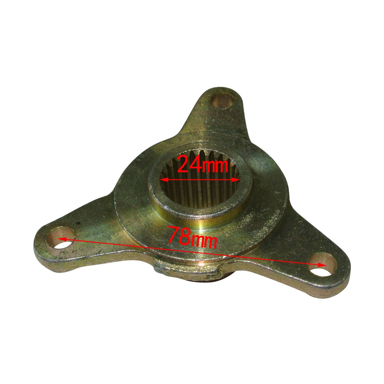 Wheel Rear Axle Hub For 110cc Quad Dirt Bike ATV 3 Stud 23 T Spline