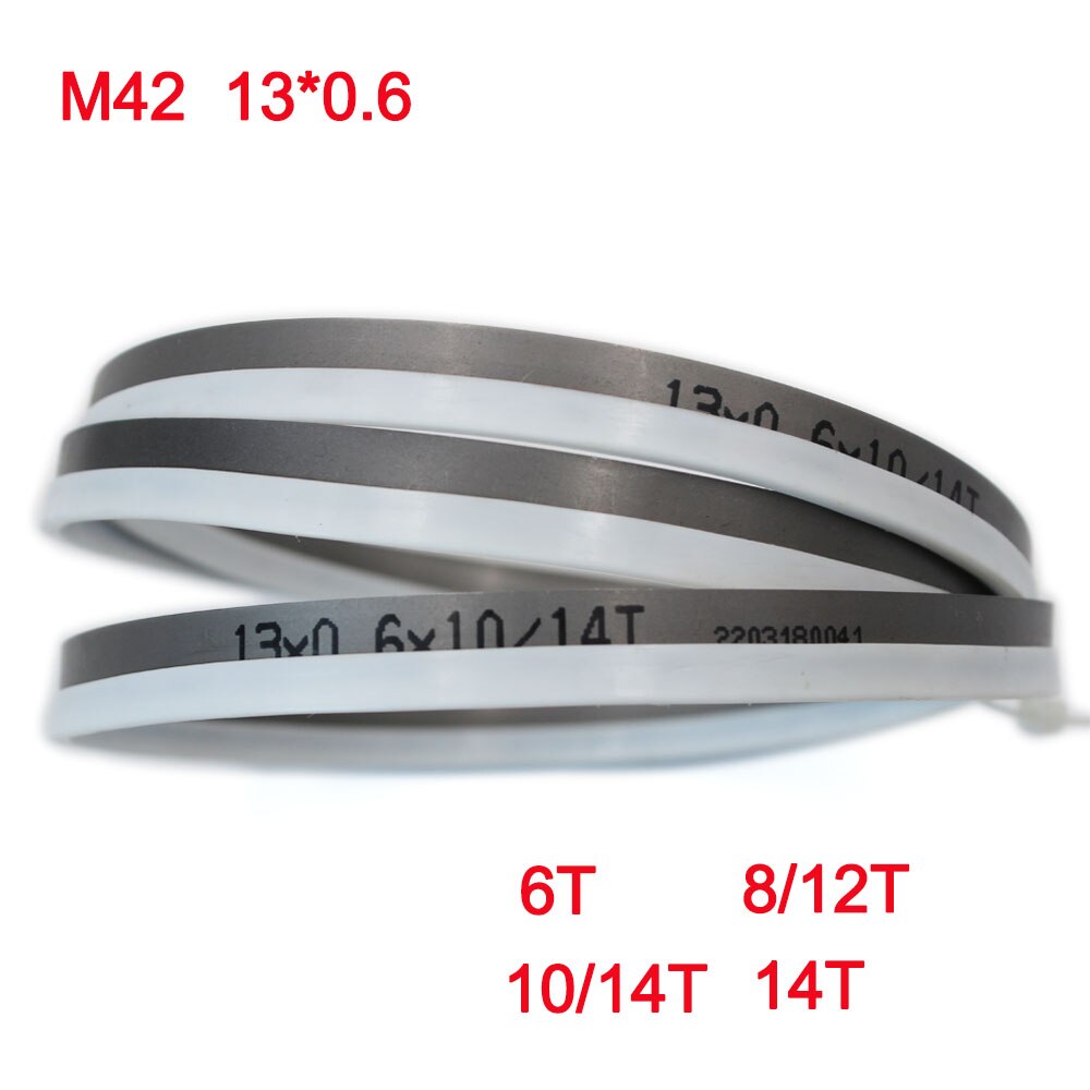 8" 9" 10" 12" M42 Bi-Metal 1/2" Band Saw Blades. 1325 1570 1790 1140 x 13mm With 6, 14Tpi Bandsaw Blade Cutting Hardwood, Metal.
