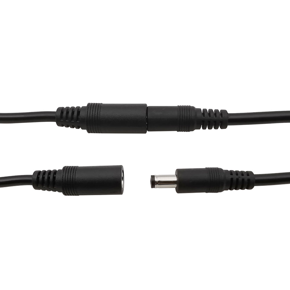 Connettore Jack Alimentazione CCTV 5.5x2.1 Mm Maschio Con Cavo 18AWG 1.5 Ft