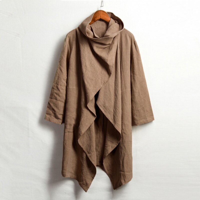 Arabie saoudite dubaï musulmane pour hommes Trench cape Cardigan désert moyen-orient Karftan vêtements islamiques Jubba Thobe: Brown / 3XL