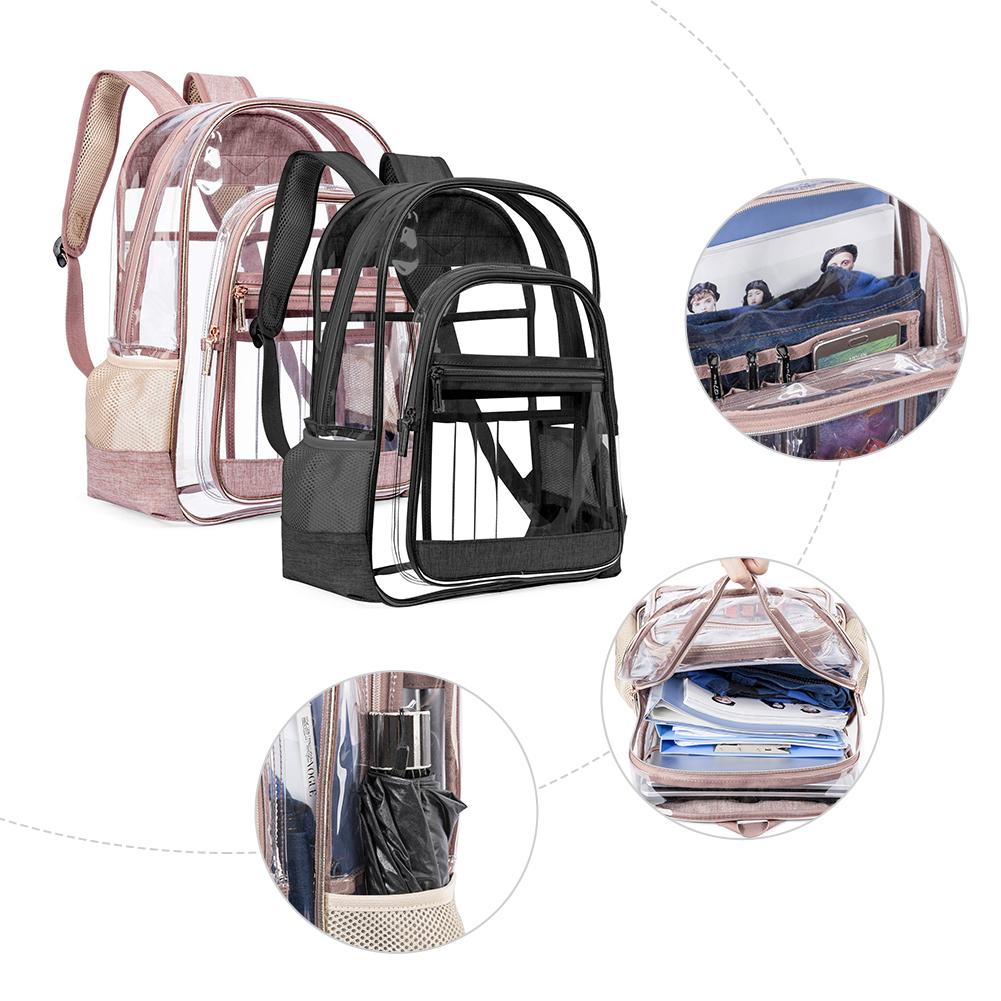 Mannen Vrouwen Mode Pvc Transparant Rugzak Studenten Schooltas Waterdichte Strand Zwemmen Tas Toevallige Reizen Anti-Diefstal S