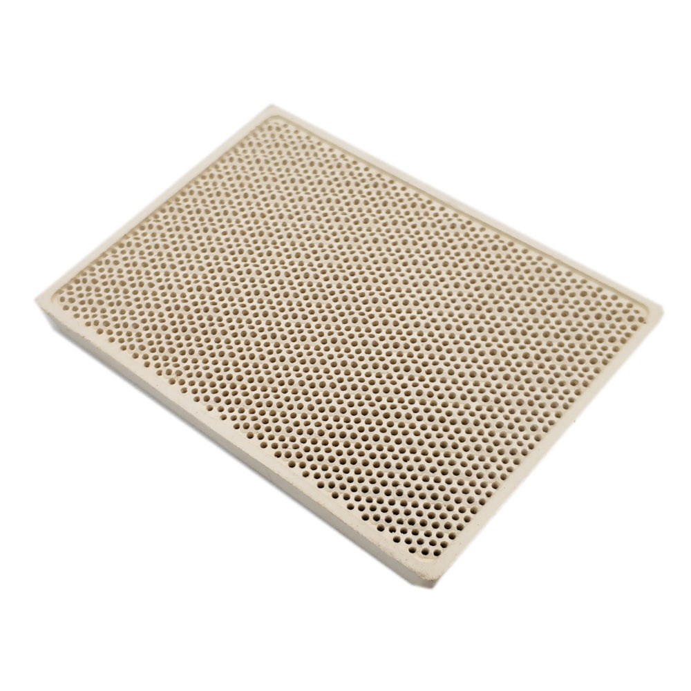 Terre étoile cordiérite brûleur en céramique haute température plaque gaz Grill pièces de rechange poêle chauffage peigne 132*92*14mm