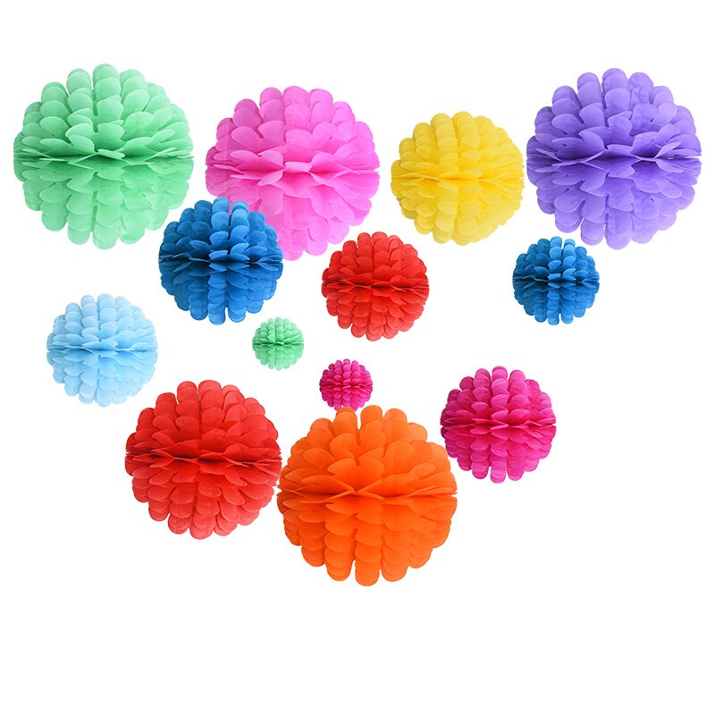 1 pc 20/25 cm Papier Bommel Blume Ball Heimat Hochzeit Dekoration Baby Dusche Geburtstag Partei Liefert Dekorative Papier pom Poms