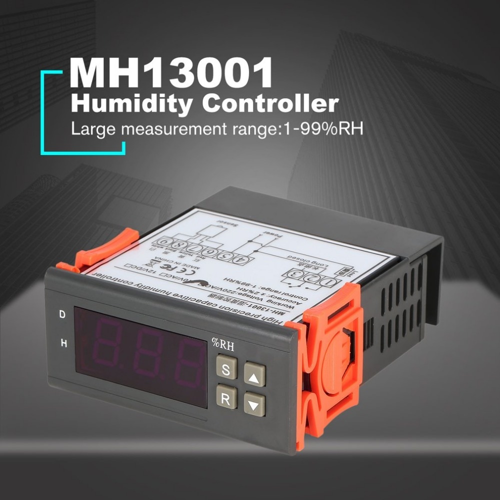 MTC1000A AC 220 V Digitale LED Microcomputer Vochtigheid Controllers Hygrometer Ontvochtigen Schakelaar Relais Hygrostaat 0-99% RH Controle