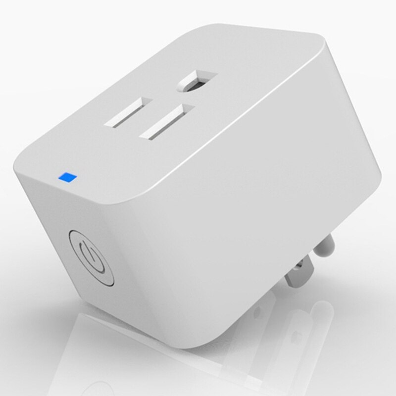 Wifi Smart Plug,Voice-Controlled Remote Control Electrical Protection Energy Saving Timing for Alexa Google,US Plug