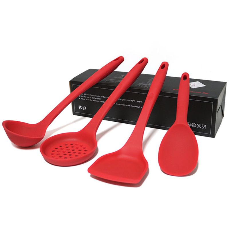 Pelle chinoise spatule antiadhésive alimentaire Silicone ustensile de cuisine accessoires de cuisine