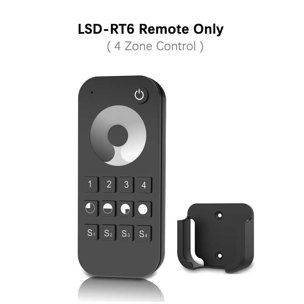 LED Dimmer 12V 24V 48V 6A/3A PWM Wireless Frequency Adjustable 2.4G RF LED Dimmer Switch ON OFF for Single Color LED Strip Light: LSD-RT6 Remote Only