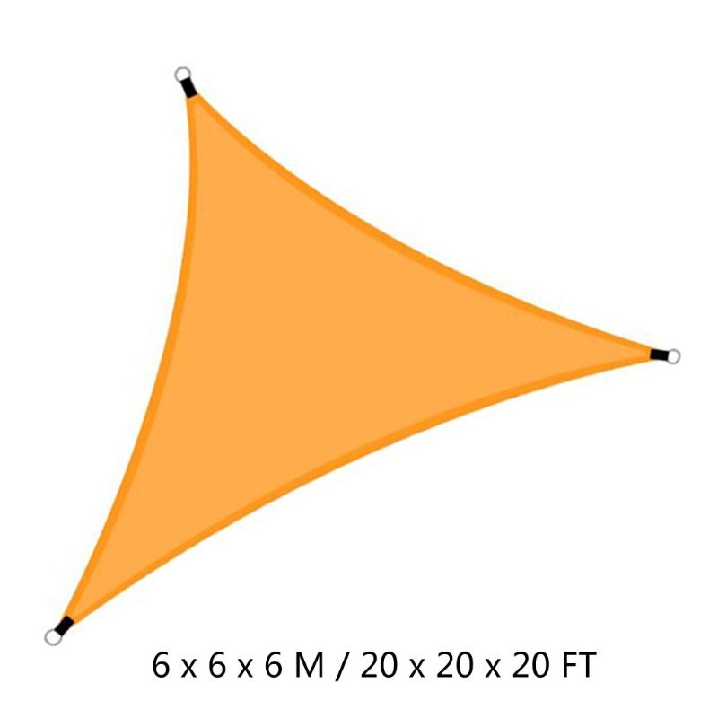 Waterproof Triangle Outdoor Garden Canopy Patio 3 Sizes Shade Net Sun Shade Sail P9YB: B-3