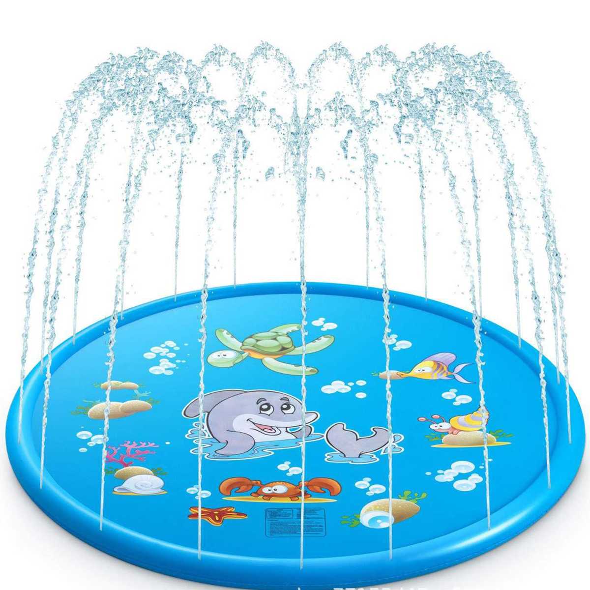 150/100cm freundlicher Aufblasbare Wasser sprühen Pad Runde Wasser Spritzen Spielen Schwimmbad Spielen Sprinkler matt Hof draussen Spaß schwimmen Schwimmbecken