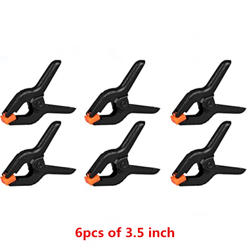 1/12PCS Photography Heavy Duty Muslin Clamps Photo Booth Background Stand Clip Fixed Backdrop Muslin Green Screen: Orange