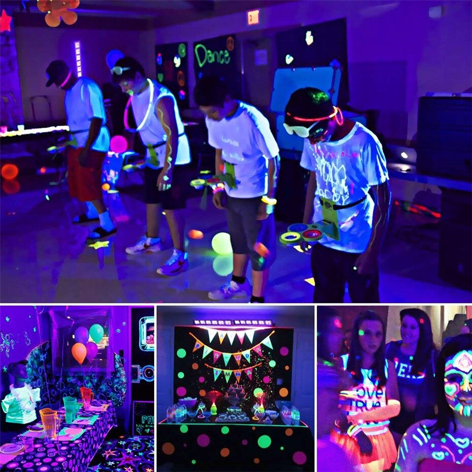 ALIEN 12 LED Disco UV violeta negro luces DJ Disco escenario iluminación efecto UV vacaciones boda Bar Culb pared lavadora de fondo
