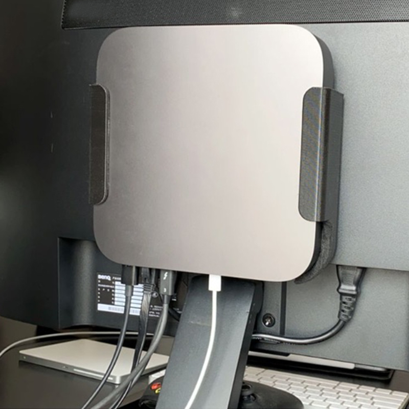 Invite murale pour Apple Mac Mini, support pour ordinateur monté sur le dos, invite astronomique de bureau, vis gratuites, gain de place, impression 3D,
