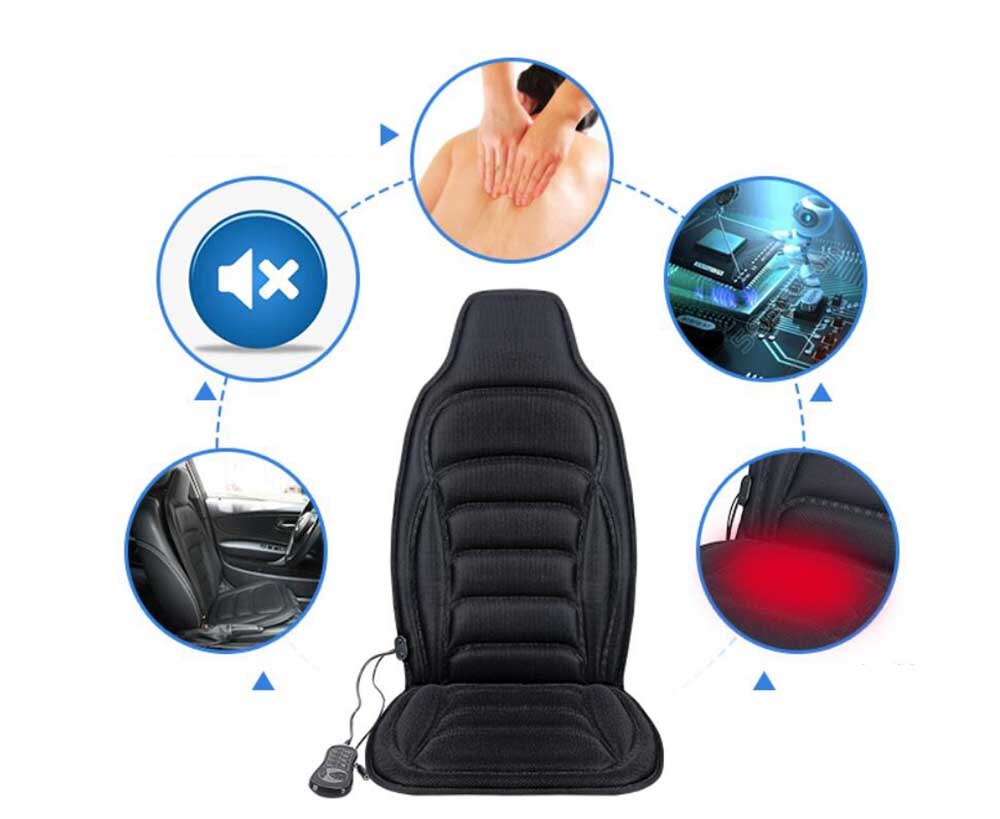 12v bil massasje enhet multifunksjonelle full-body hjemme stoler pute nakke massasje pute oppvarmet bil