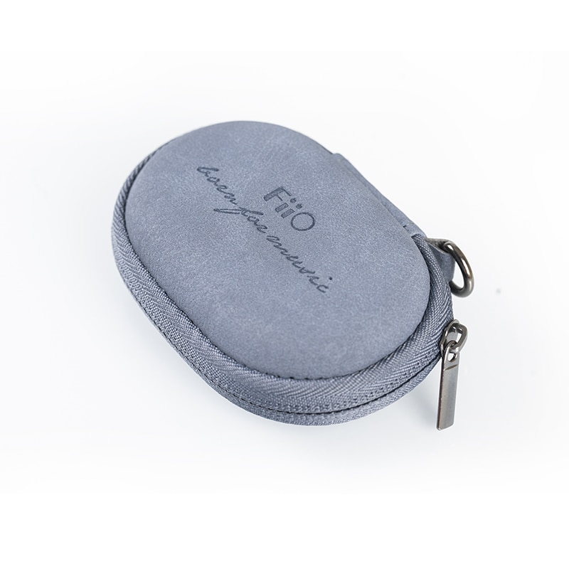 FiiO HB2 Portable earphone storage bag Arctic Velvet Leather Quality zipper Anti-Pressure Boxs for Earphone