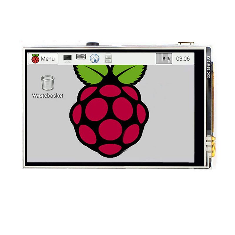 Für Raspberry Pi 4 Touch Screen 3,5 zoll TFT LCD 480*320 GPIO Display mit ABS Fall + Power + Fan + 64GB Karte für Raspberry Pi 4B