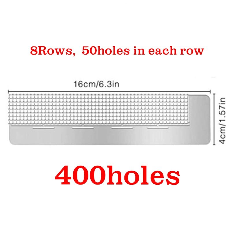 Square Painting Tool Ruler Stainless Steel DIY Drawing Ruler Blank Grids For Full Partial Drill 5D Diamond Painting Accessories: 400holes
